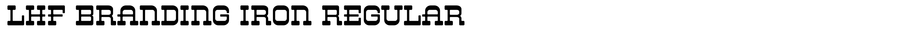 LHF Branding Iron Regular